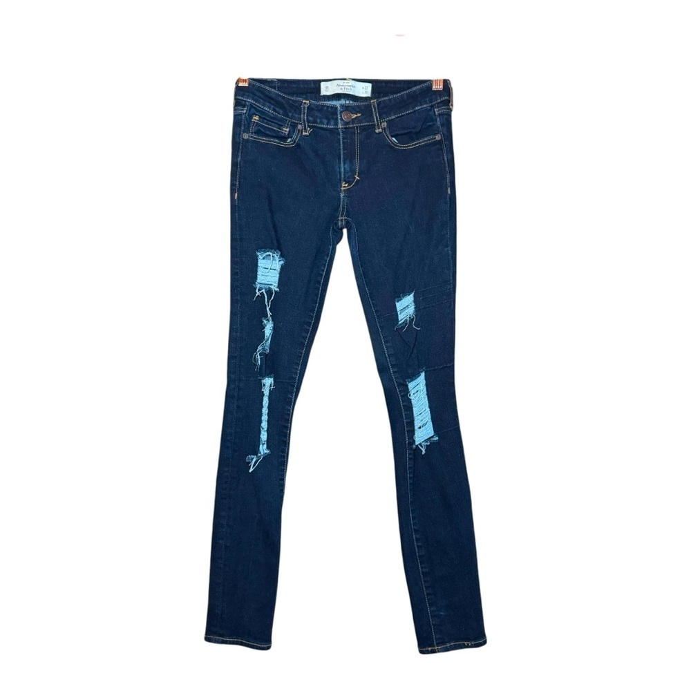 ABERCROMBIE & FITCH Distressed The A & F Super Skinny Jeans 
4R